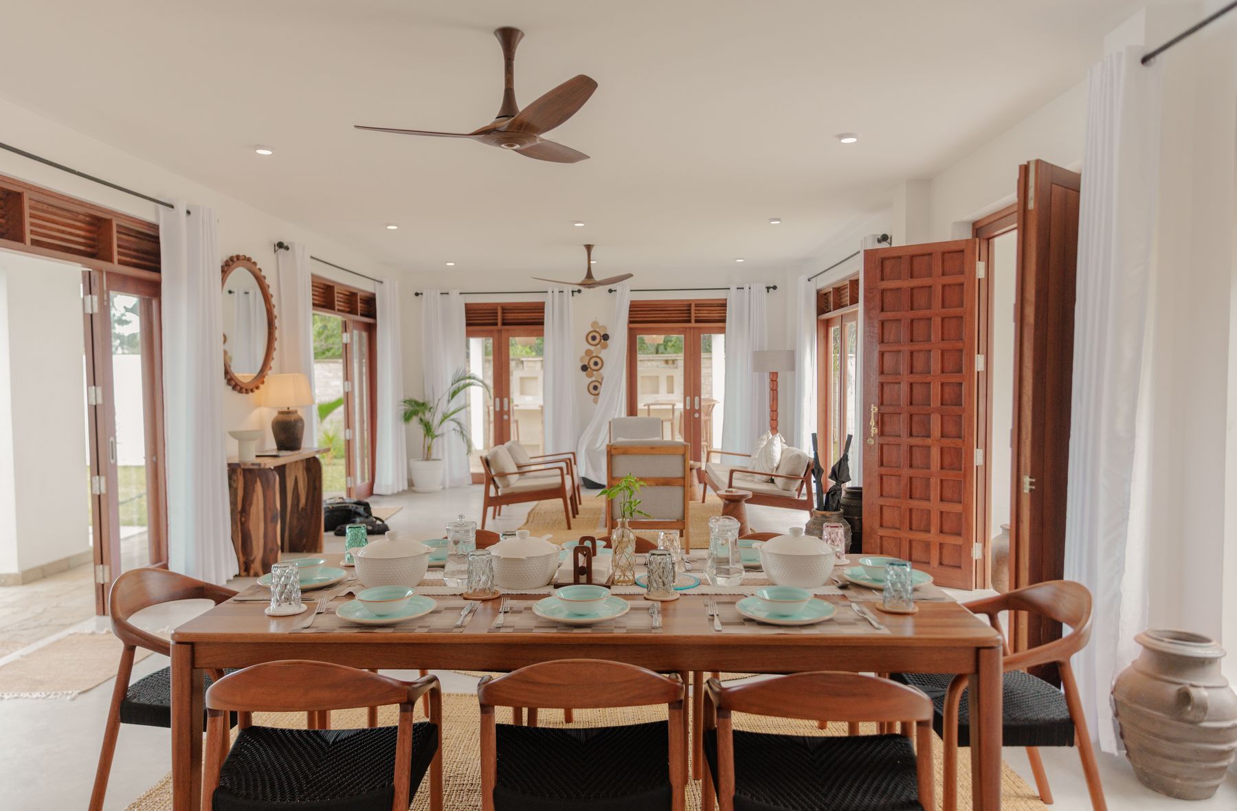 Indoor dining area